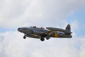 T-33 Ace Maker II (US Air Force) in flight - Photographic Print - Matted